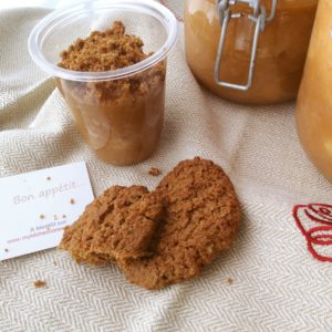 Compote crumble speculoos