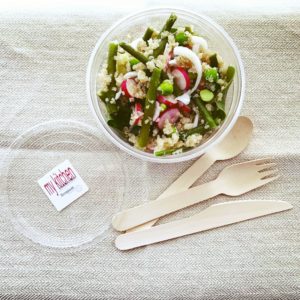 Quinoa, greens & radis