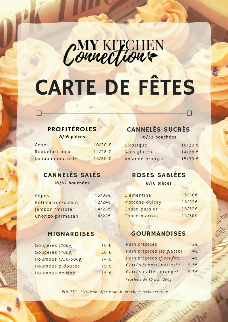 Carte de fêtes 2018 My Kitchen Connection