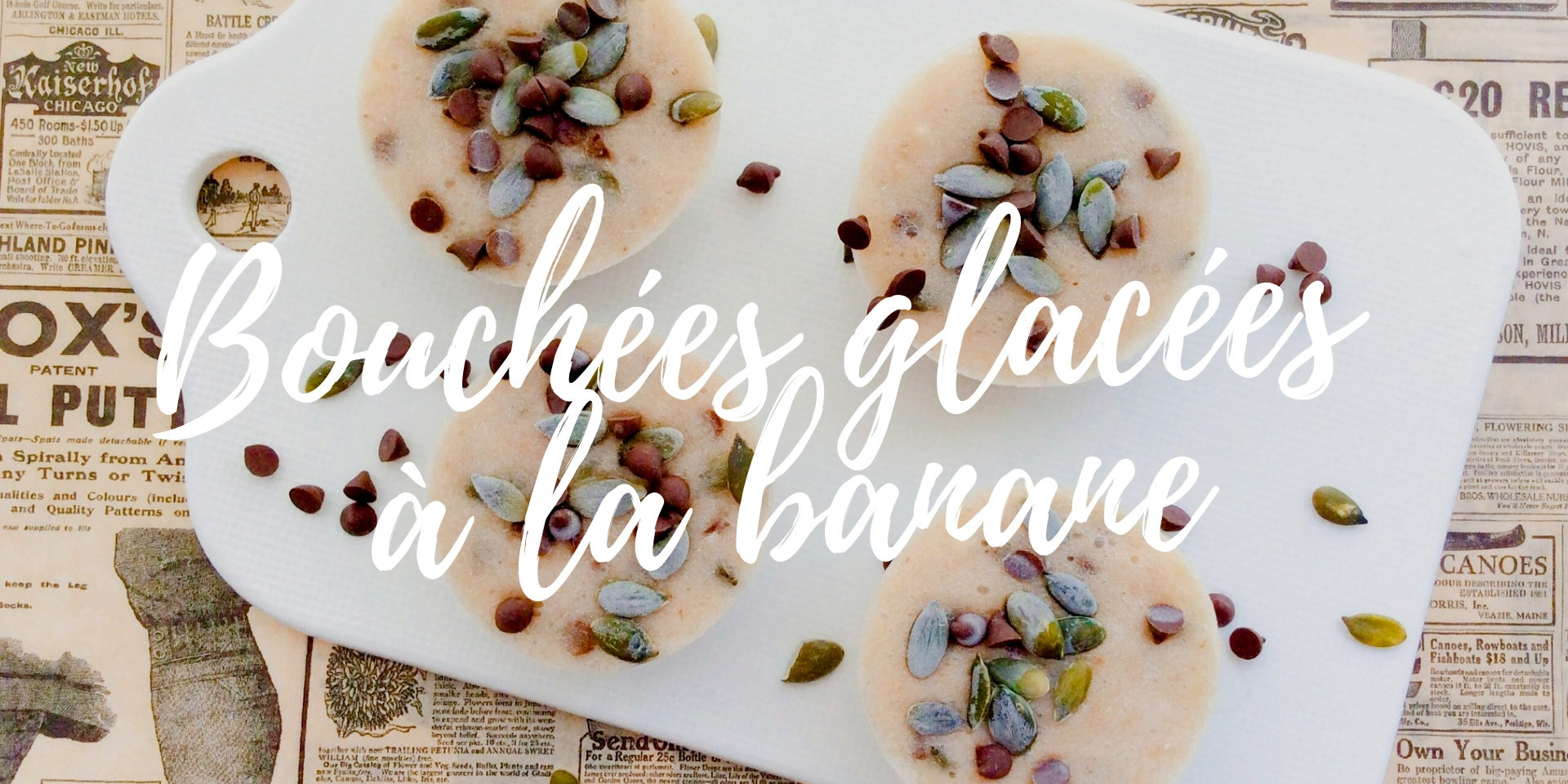 Bouchées glacées banane Bouchées glacées banane