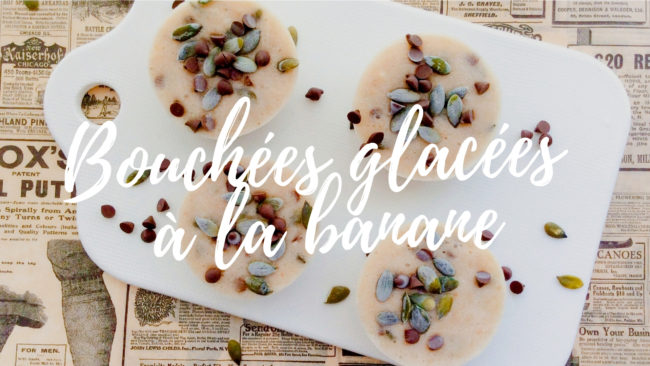 Bouchées glacées banane