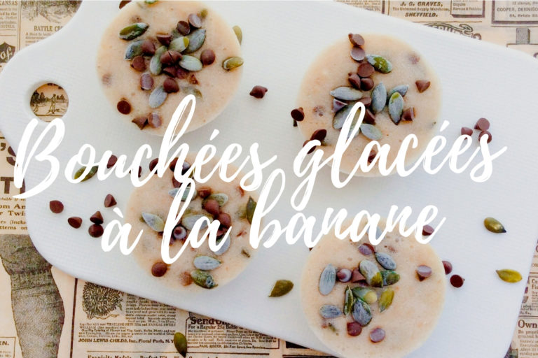 Bouchées glacées banane